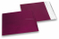 Buste metallizzate colorate opache bordeaux - 165 x 165 mm | Paesedellebuste.it