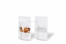 Sacchetti Doypack in carta con finestra - bianco, 110 x 185 x 70 mm, 250 ml | Paesedellebuste.it