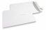 Buste di carta bianco, 220 x 312 mm (EA4), 120 grammi, chiusura gommata | Paesedellebuste.it